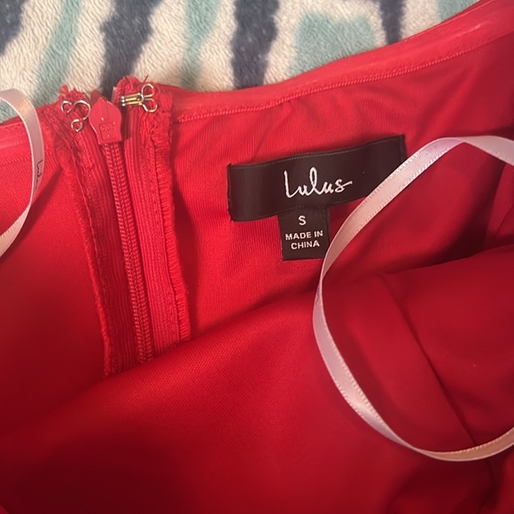 Call Me Up Red Ruffled Strapless Skort Romper - Picture 7 of 8